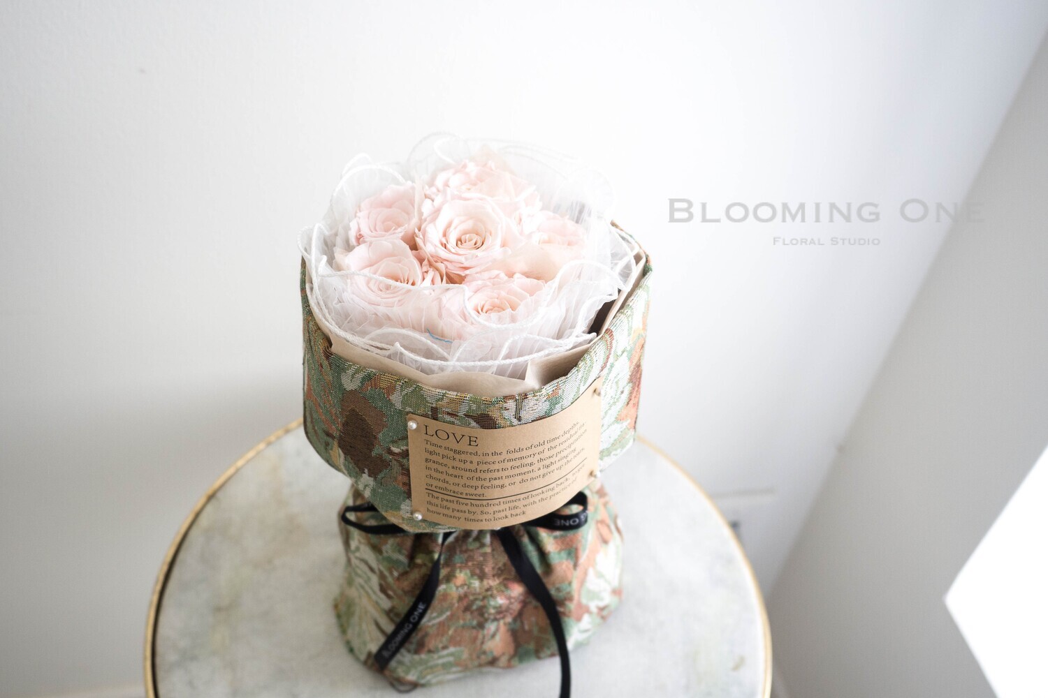 6 Stems of Preserved Flower bouquet - Rococo