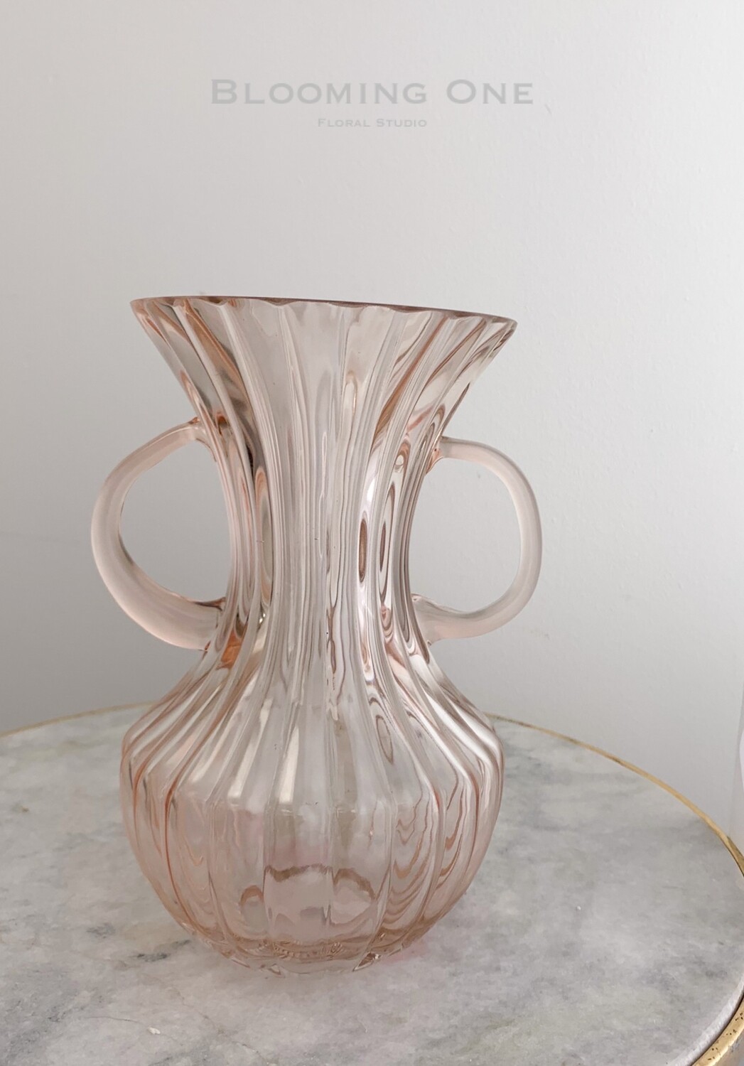 Littala Pink Crystal Vase (Height 7.87&quot;)