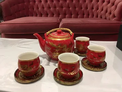 Chinese Teapot - Dragon &amp; Phoenix Pattern (00199020CTDP)