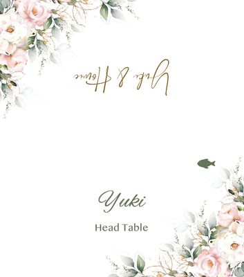 Placing Card (Blush pink)