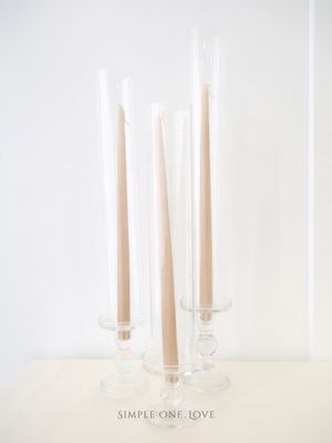 Crystal taper candles (00899045)