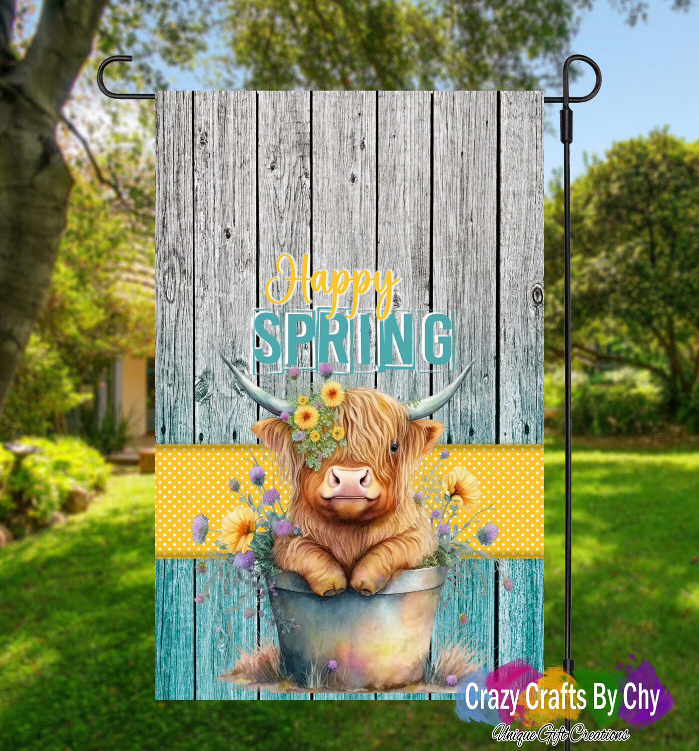 Hello Spring Garden Flag