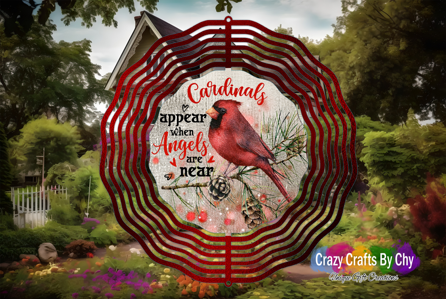 Cardinal Wind Spinner