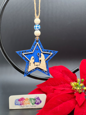 Nativity Star Ornament
