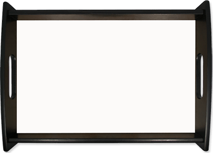 Small personalized serving tray