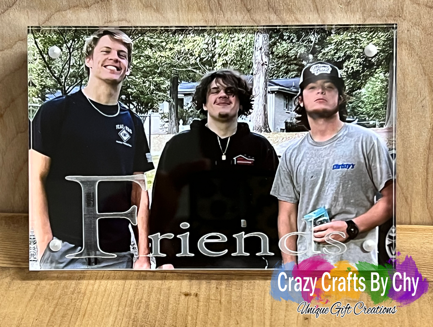 Engraved Acrylic Magnetic Photo Box