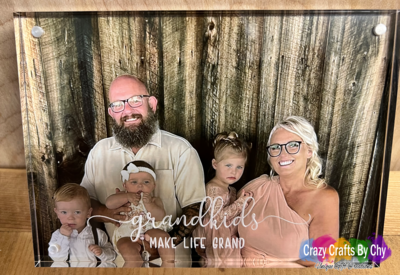 Engraved Acrylic Magnetic Photo Box