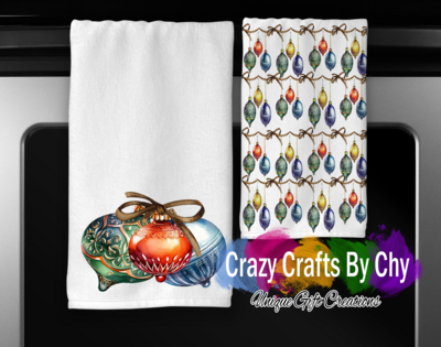Christmas Bulb Towel SET