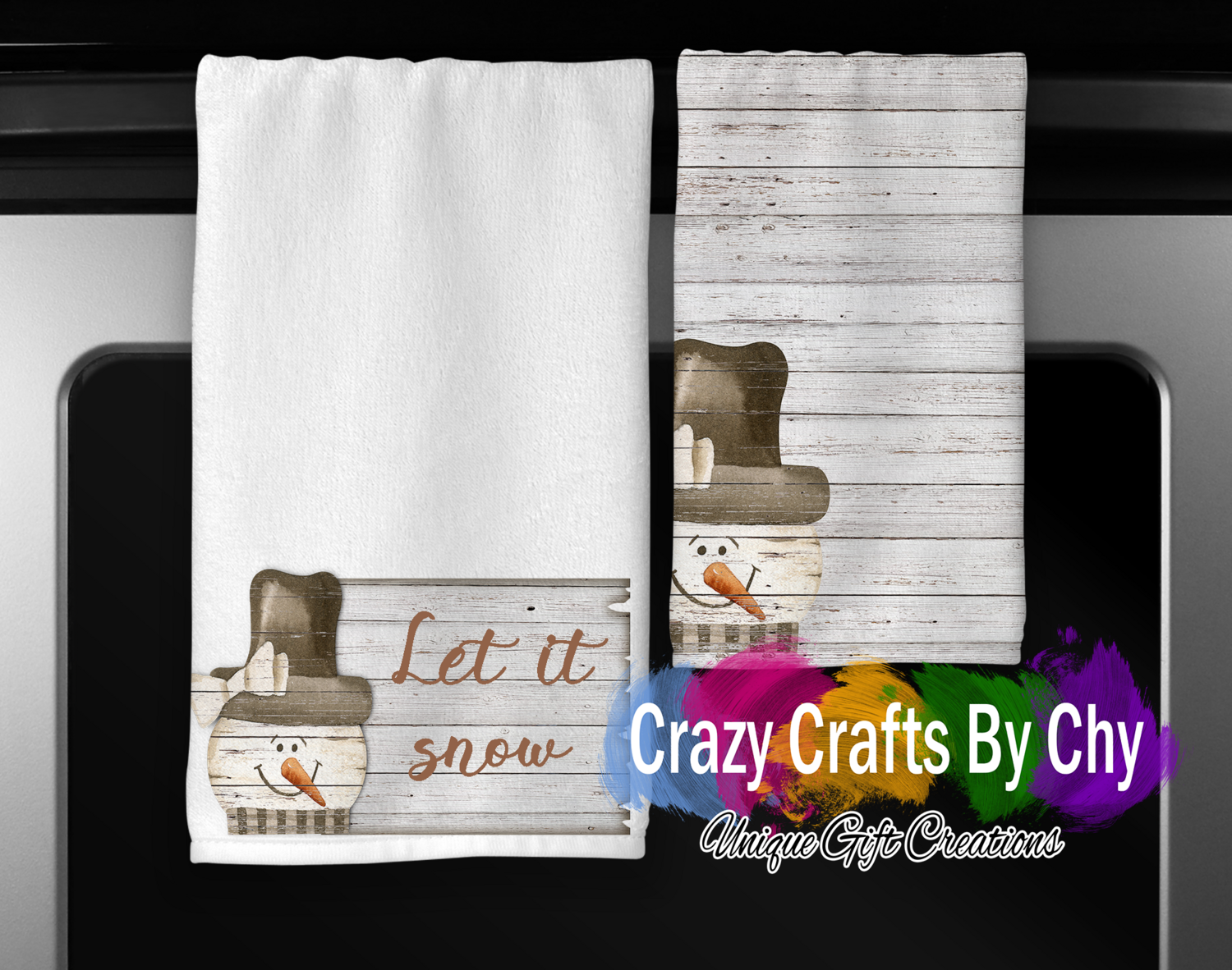 Snowman Towel SET