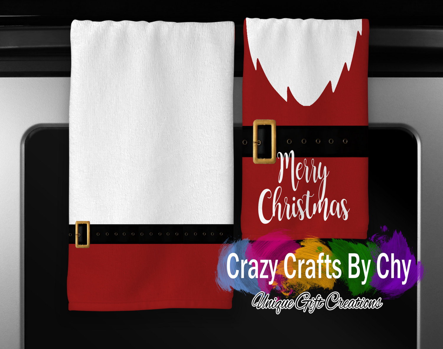 Merry Christmas Santa Towel SET