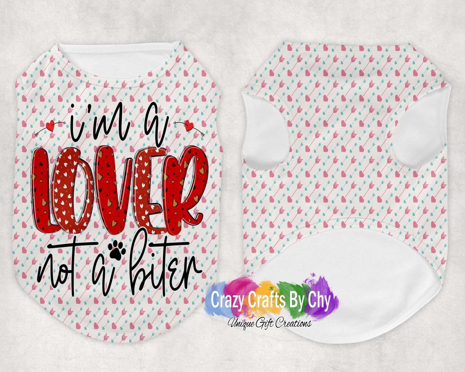 I&#39;m a Lover not a biter Dog Tank