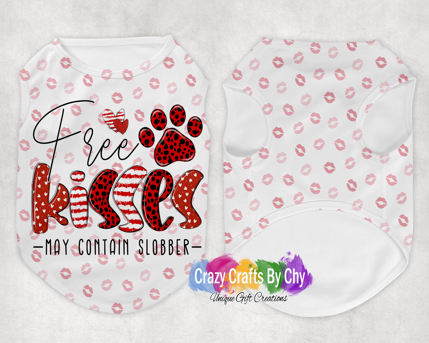 Free Kiss Dog Tank