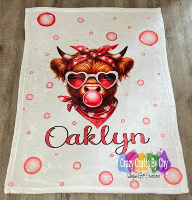 Sassy Cow Baby Blanket