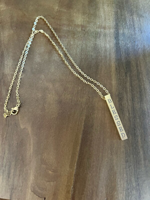 Stainless Steel 4 way Horizontal Bar Necklace
