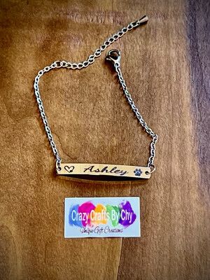 Engravable Bar bracelet