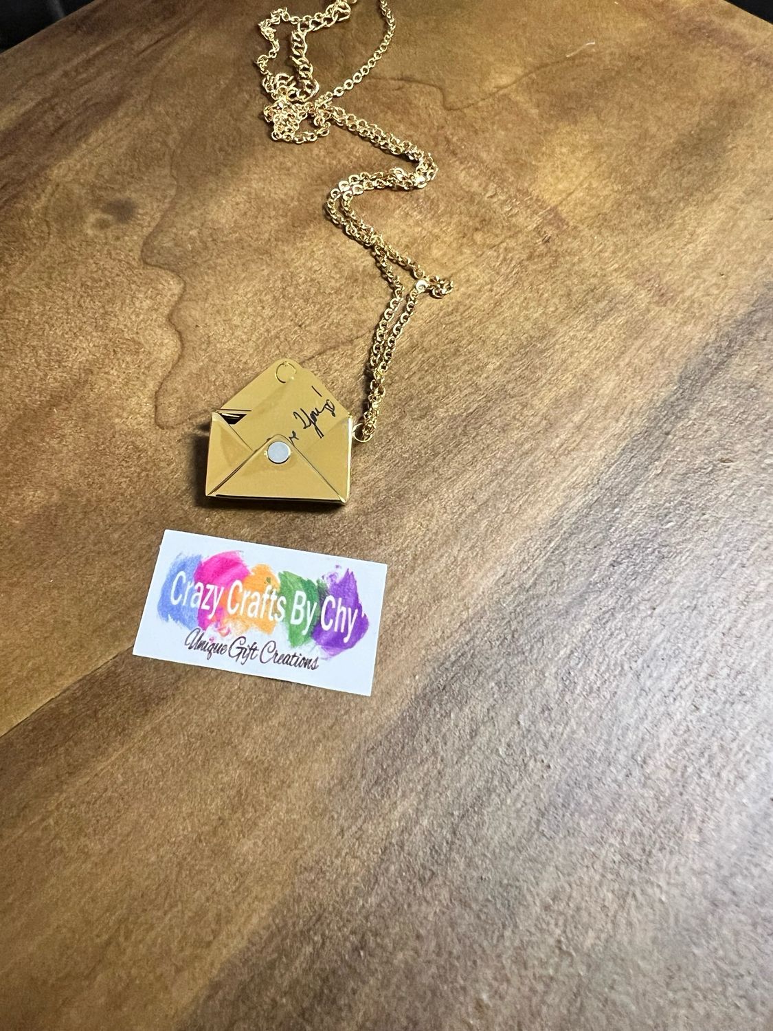 Secret Letter Envelope Necklace