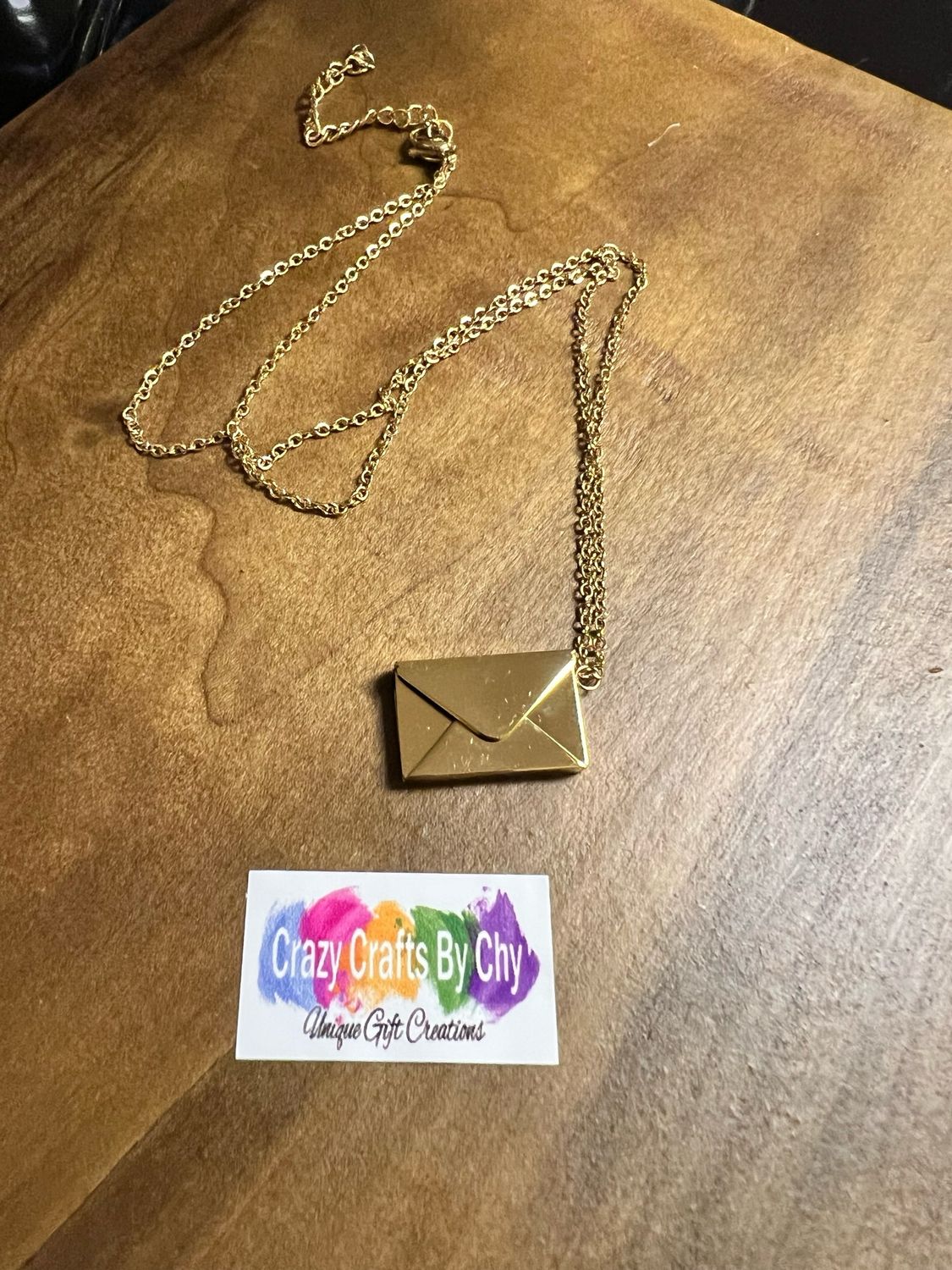 Secret Letter Envelope Necklace