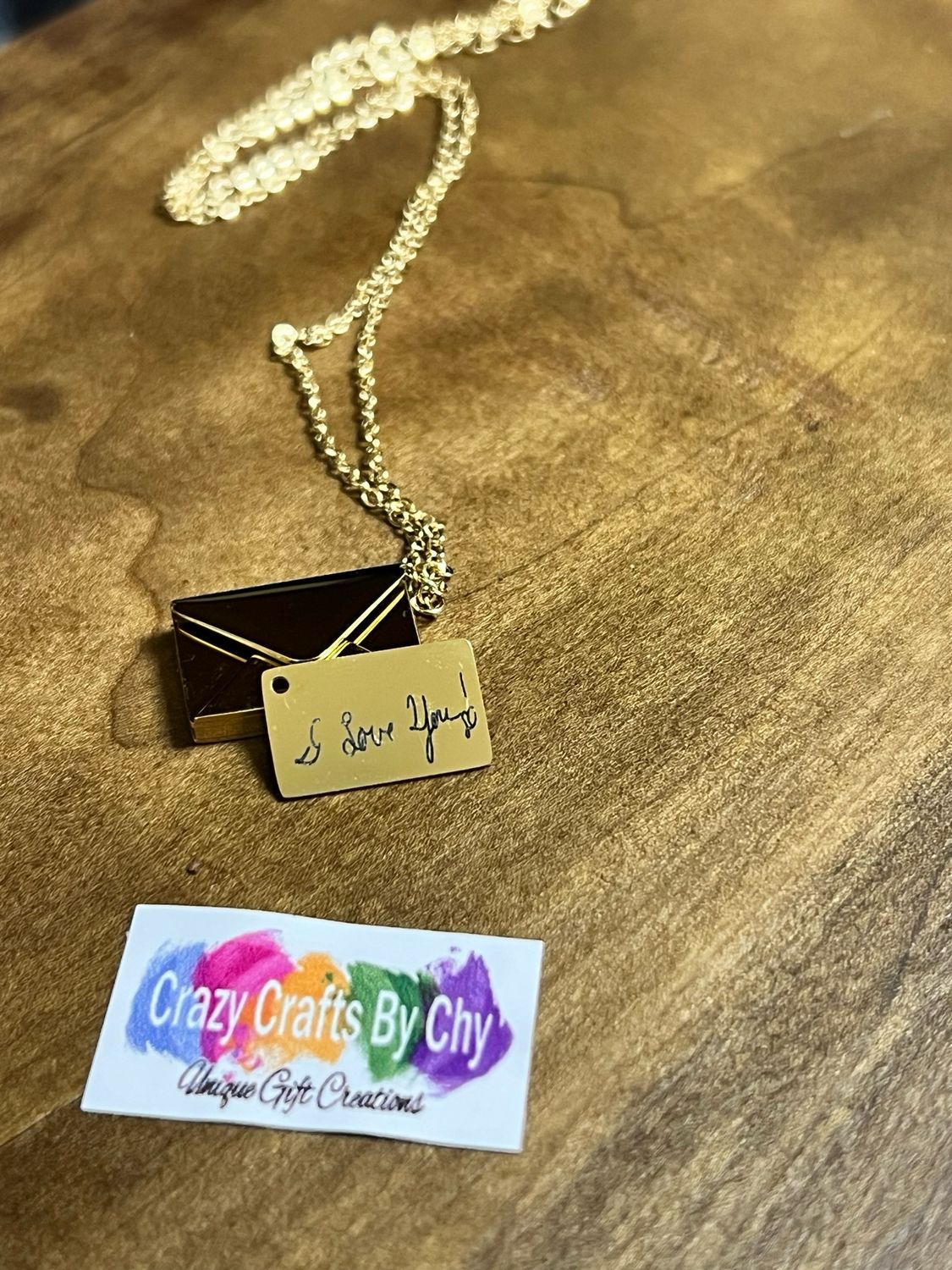 Secret Letter Envelope Necklace