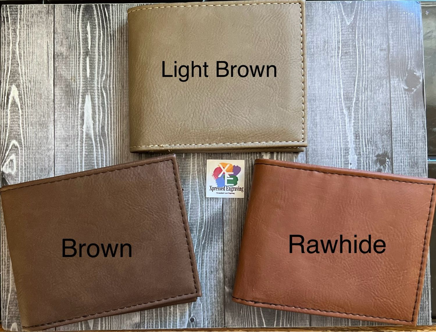 Men&#39;s Leather Laser Engraved Wallet