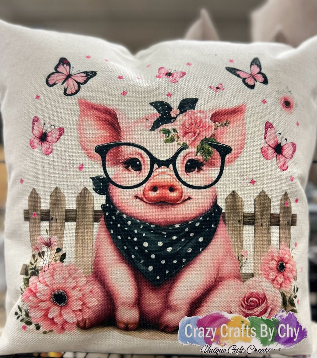 Happy Pig Pillow