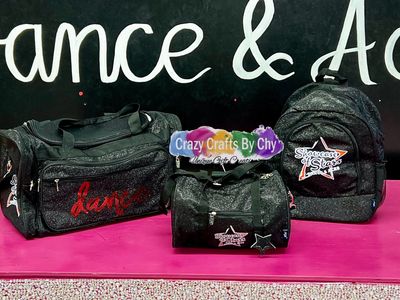 Showcase of Stars Black Glitter Dance Bags