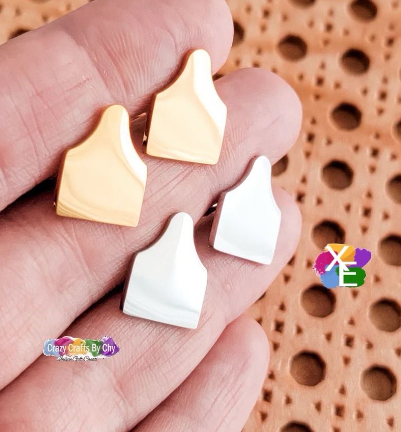 Custom Engraved Ear Tag Earrings Only