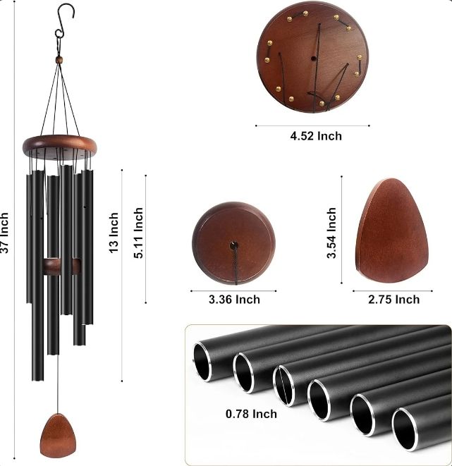 Custom Laser Engraved 37" Wind Chime