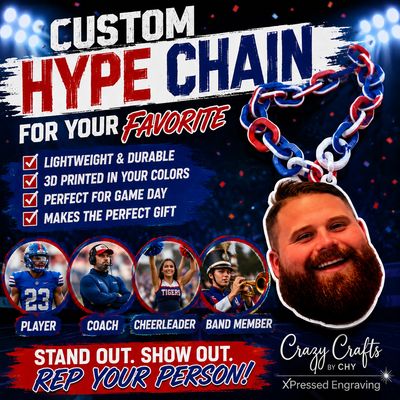​Custom 3D Printed Hype Chain
