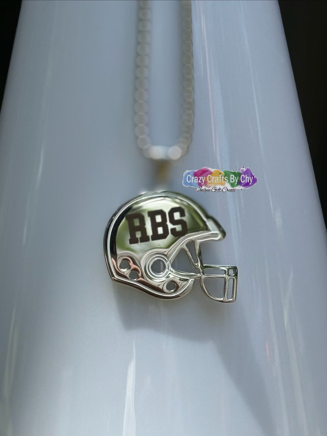 Custom Engraved Football Necklace