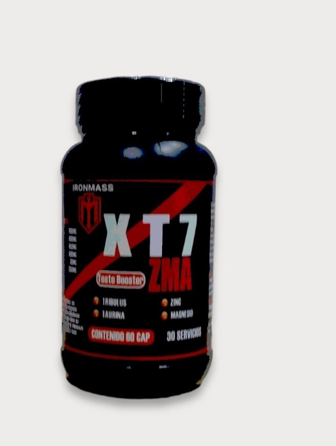 XT7 ( Potenciador Muscular Eleva Niveles de Testosterona ) 60 capsulas. 30 servicios. PRO HORMONAL. IRON MASS