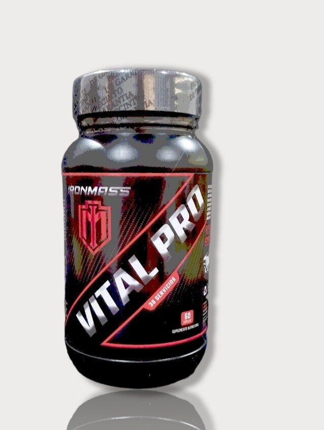 VITAL PRO ( Energizante, Reconstituyente, Potenciador Muscular )  60 capsulas. IRON MASS