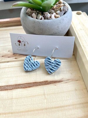 Knitted Heart | Baby Blue