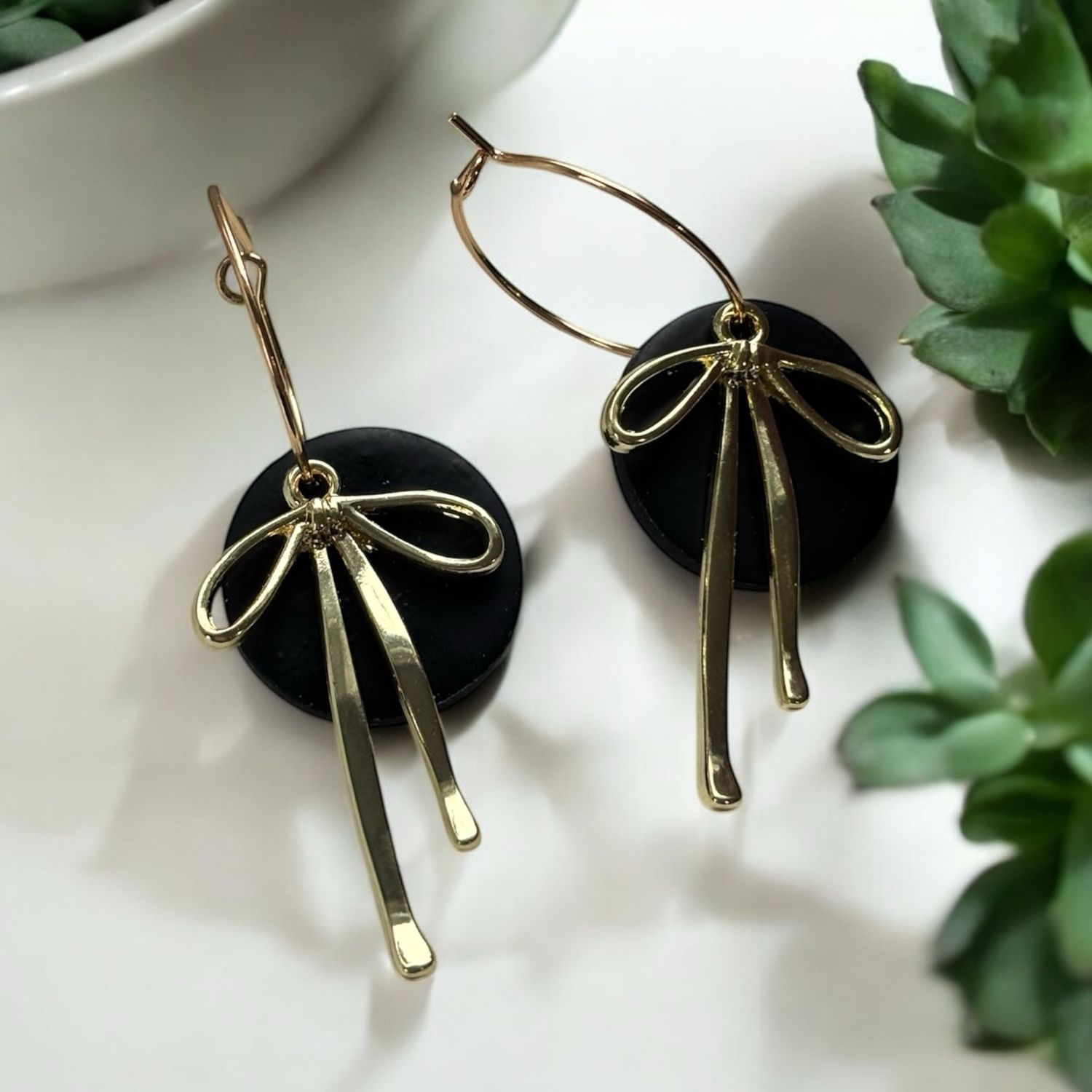 Gold Bow Hoop
