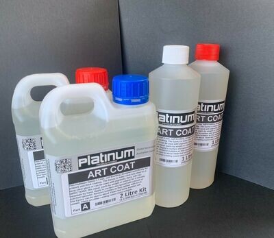 Platinum ART COAT/DOMING - 2 kg / 4.41 lb Kit - (free freight) (coating/casting to 6mm / 1/4")