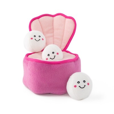 Zippy Paws Zippy Burrow Squeaker Dog Toy - 3 Pearls in Oyster