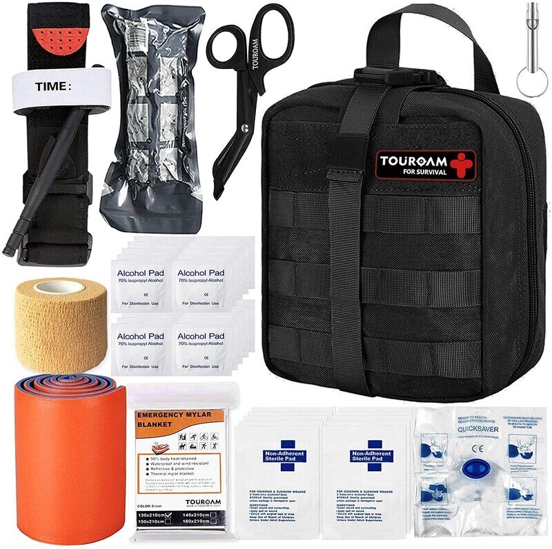 Kit IFAK 1º Socorros Táticos Emergência - Survival Trauma Kit