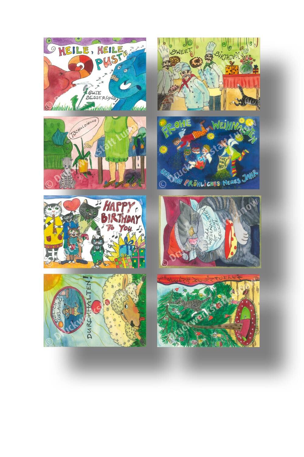 8 Wunschkarten im Set 8 Wunschkarten im Set