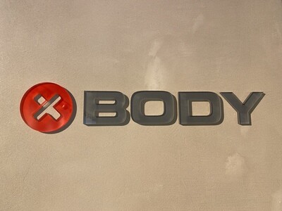 XBody logo acryl