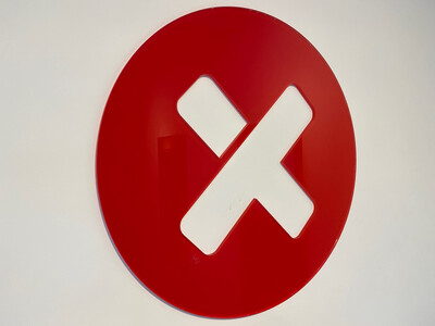XBody logo rond acryl