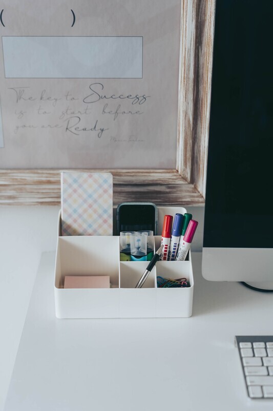 Organizador inclinado