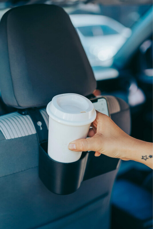 Porta bebidas para respaldo de asiento