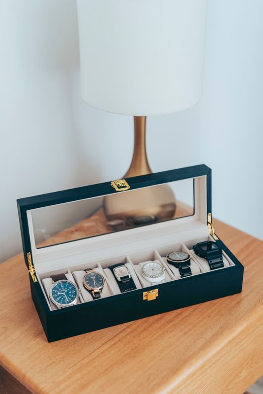 Caja organizadora de relojes