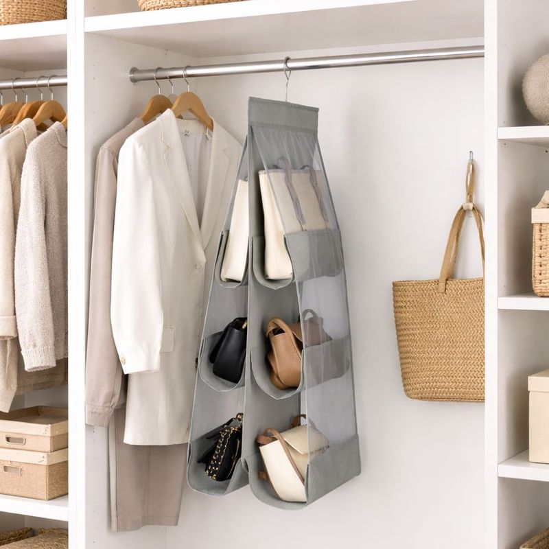 Organizador de bolsos para clóset