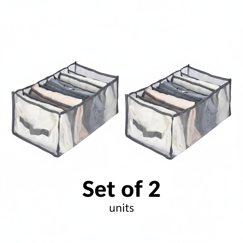 Set organizador de ropa - mesh (8 compartimentos) Set organizador de ropa - mesh (8 compartimentos)