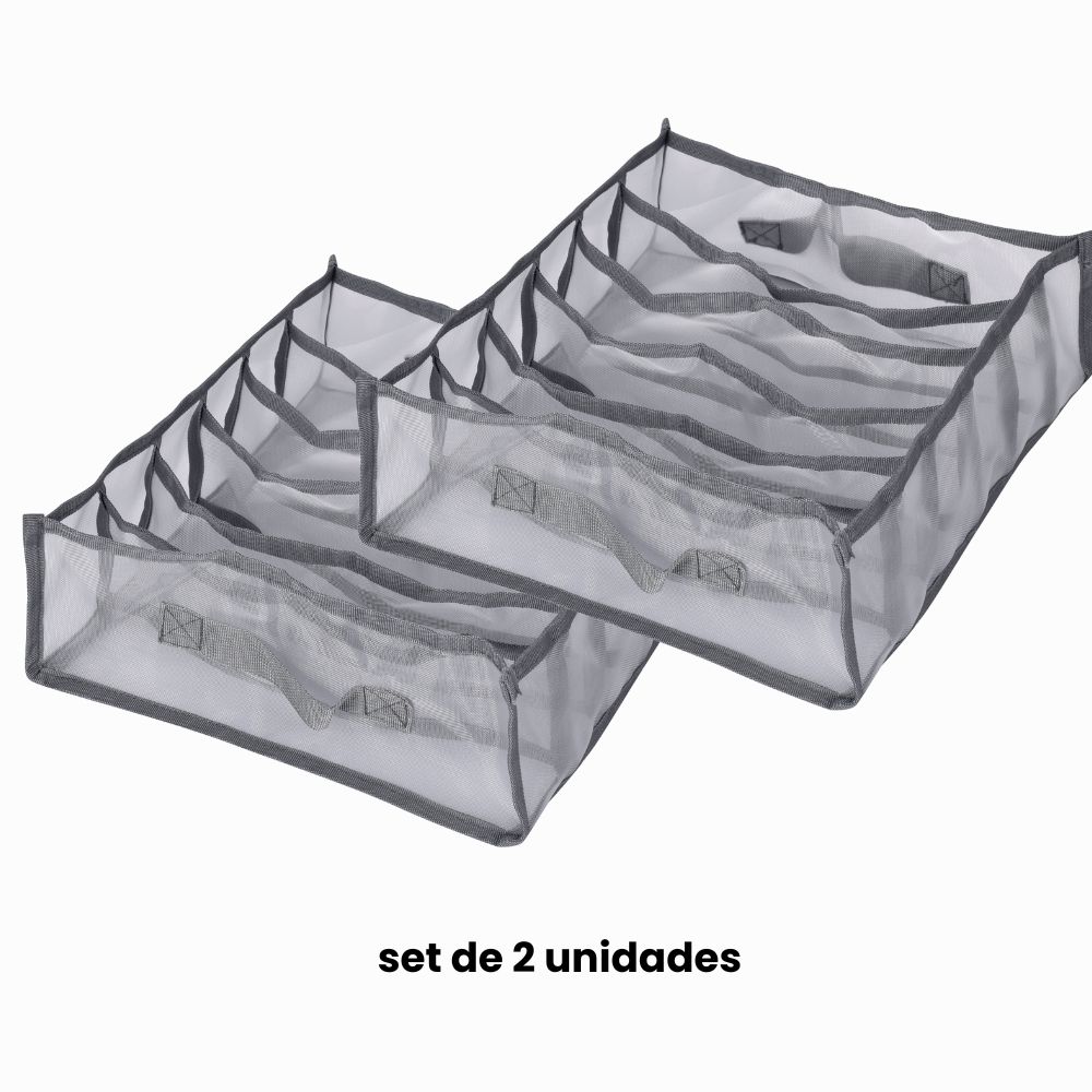 Set organizador de ropa - mesh (6 compartimentos)