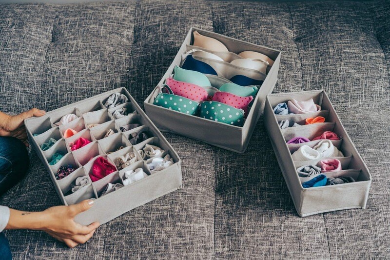 Set organizadores de ropa interior