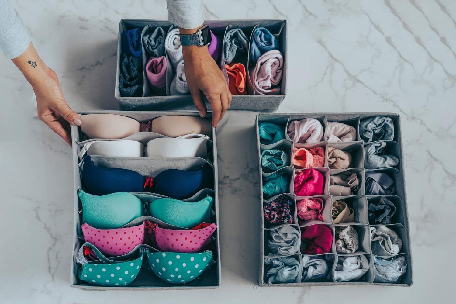 Set organizadores de ropa interior Set organizadores de ropa interior