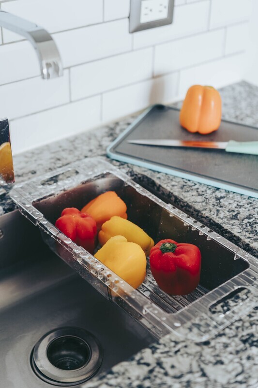 Escurridor expandible para lavaplatos