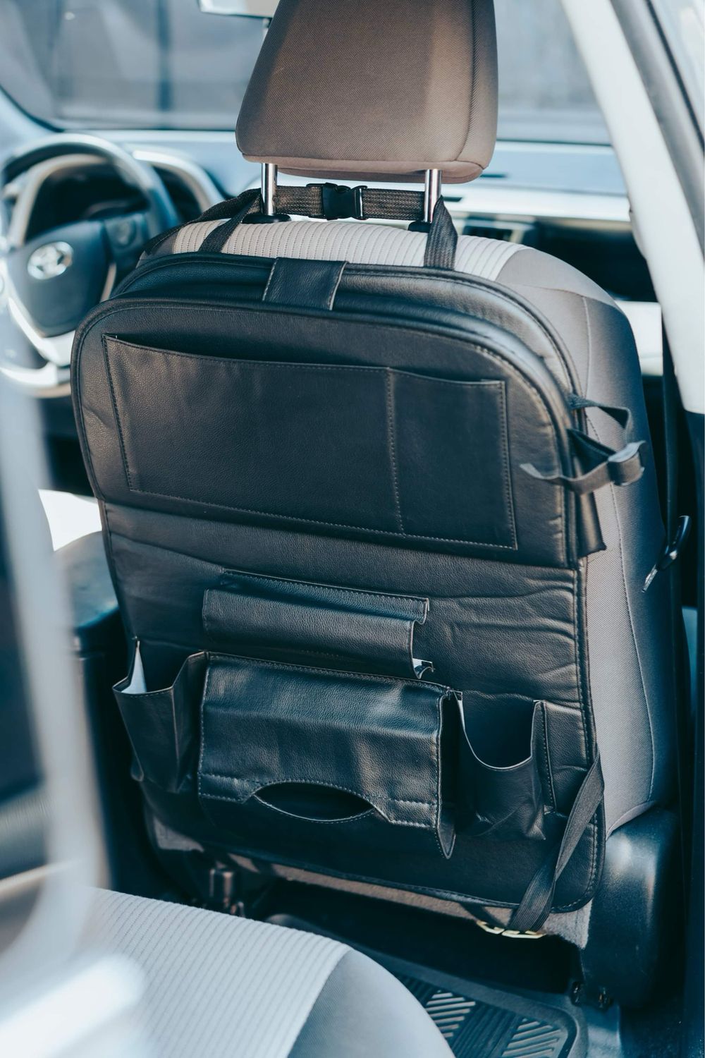 Organizador para asiento - cuero
