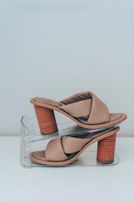 Set de 10 organizadores de zapatos transparentes